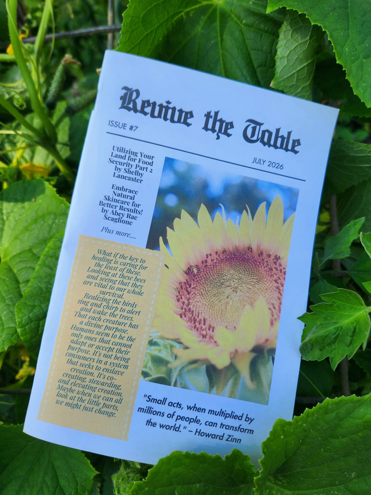 Revive the Table Journal!