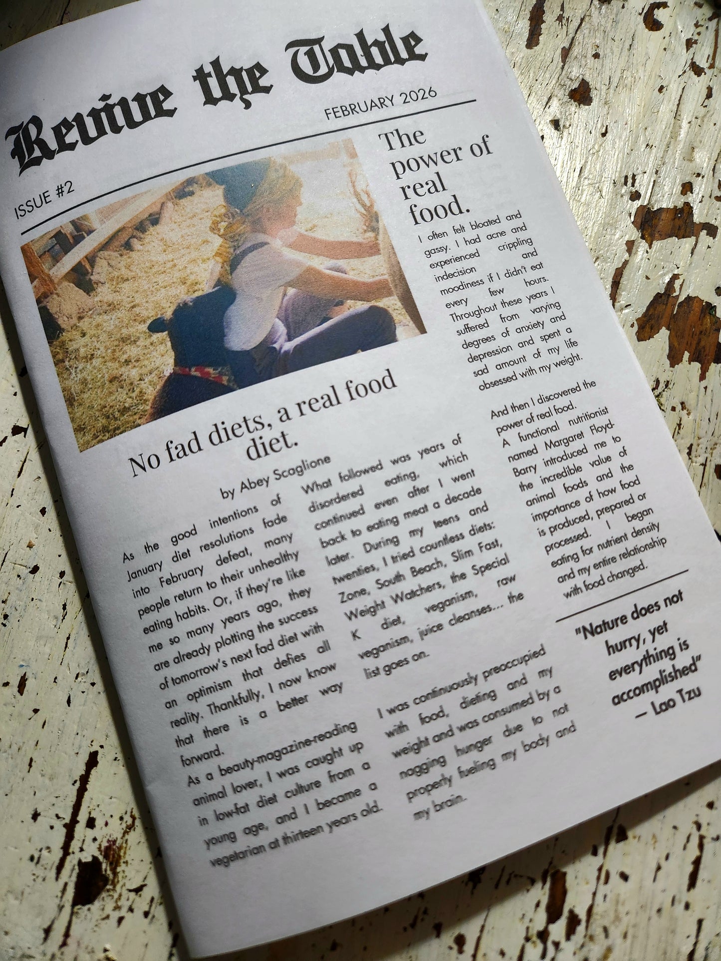 Revive the Table Journal!