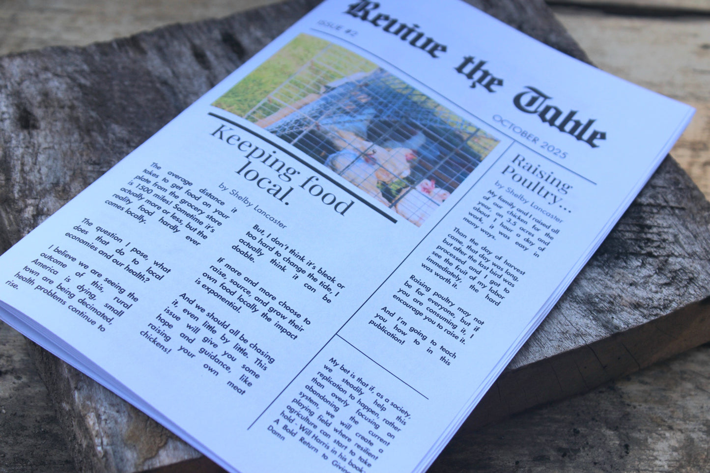 Revive the Table Journal!